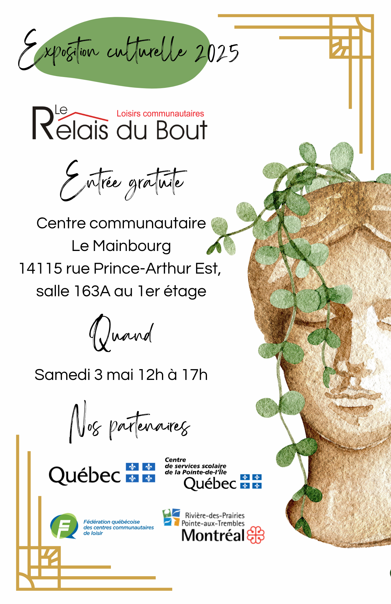 Copie de Exposition culturelle Affiche